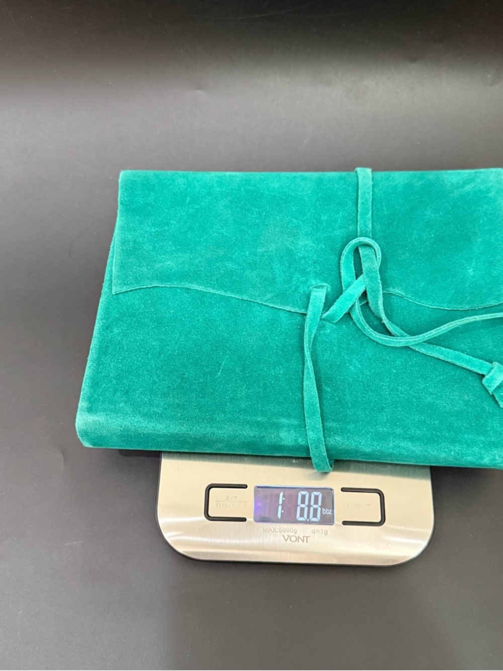 PAPYRUS Luxurious Italian Teal Green Suede Leather Journal Diary Notebook - Picture 7 of 16